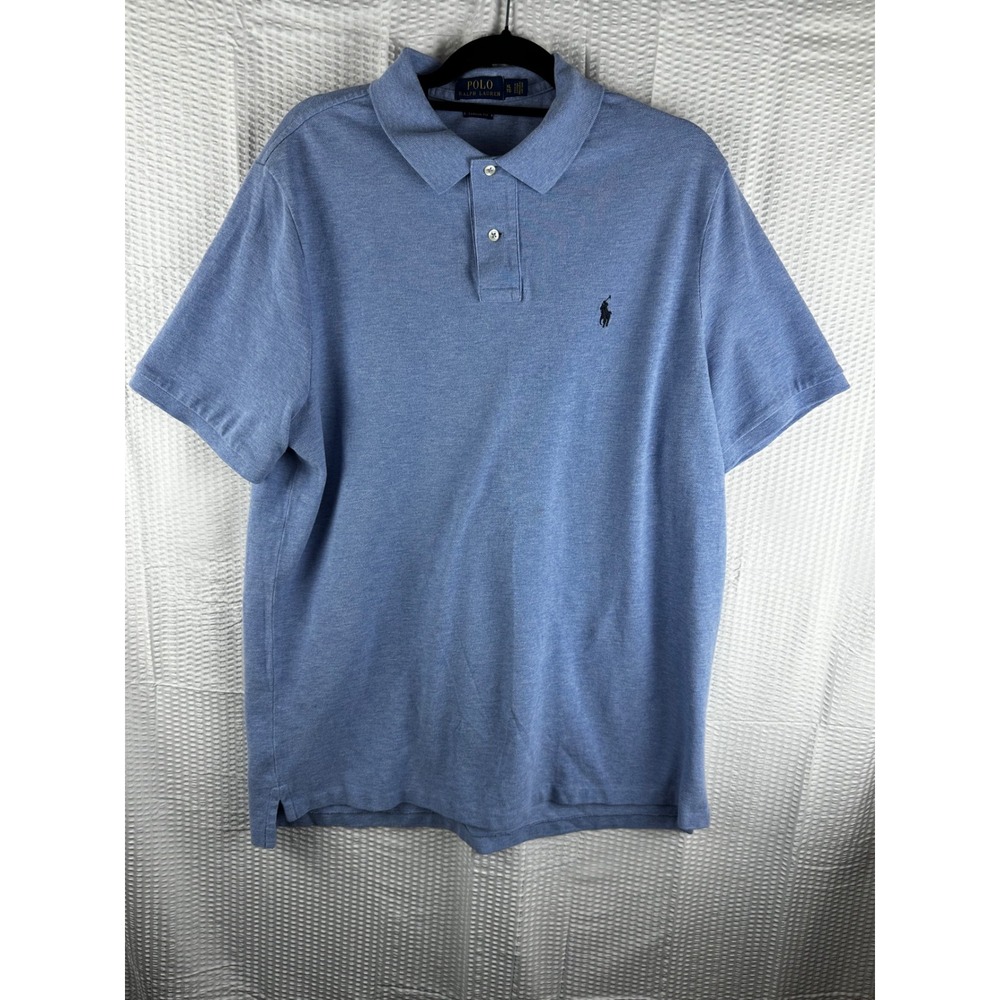 Polo Ralph Lauren Shirt Mens XL‎ Blue Classic Fit Embroidered Pony